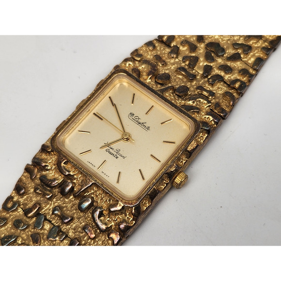 Dufonte Lucien Piccard Watch Womens Nugget Watch Gold Tone 26mm Case Classic main image 11